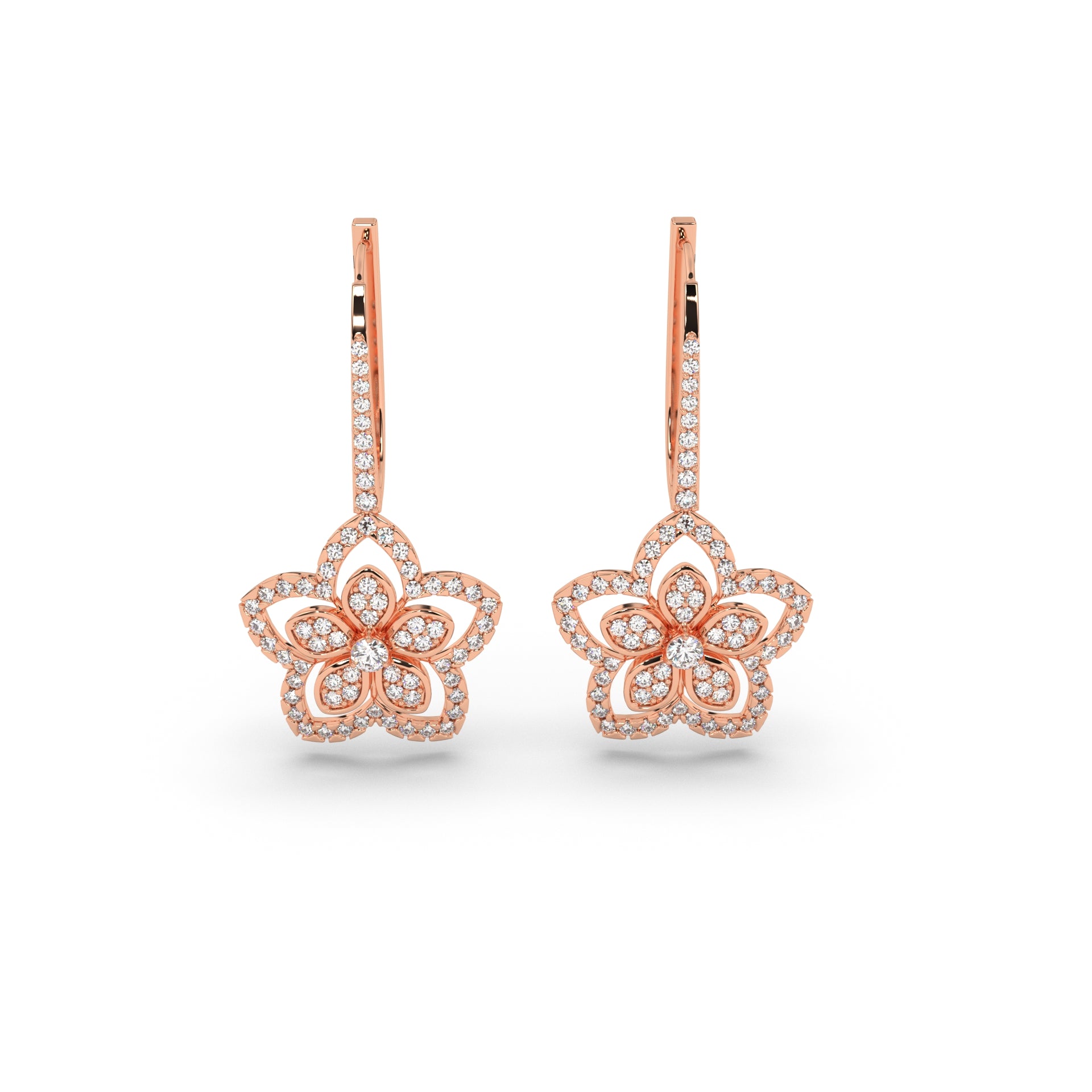 Blooming Pink Panache Earrings