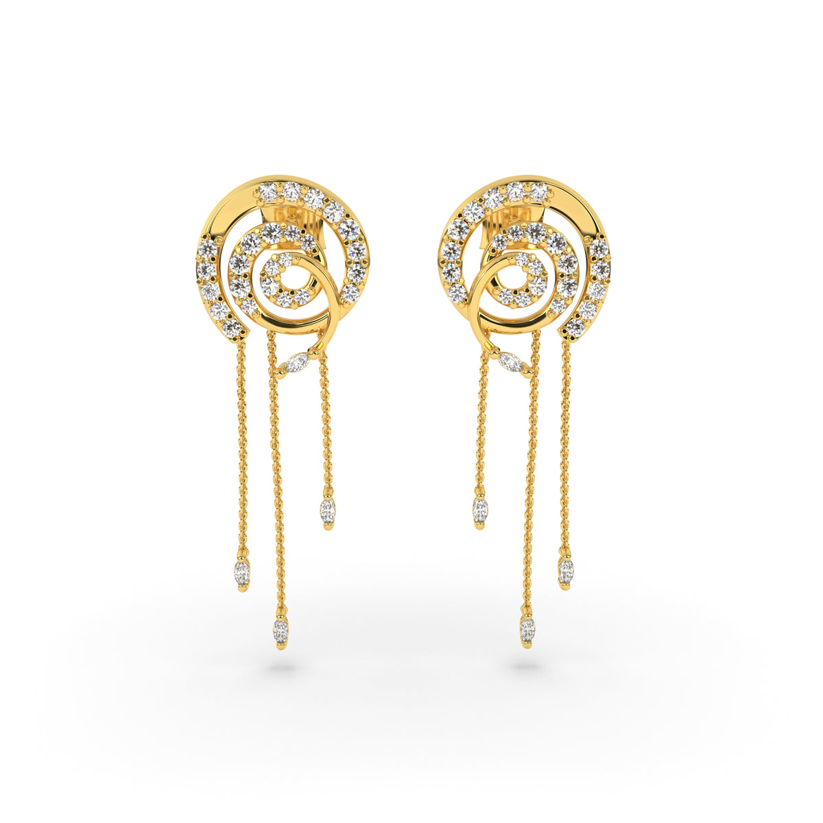 Sparkling Swirl Earrings