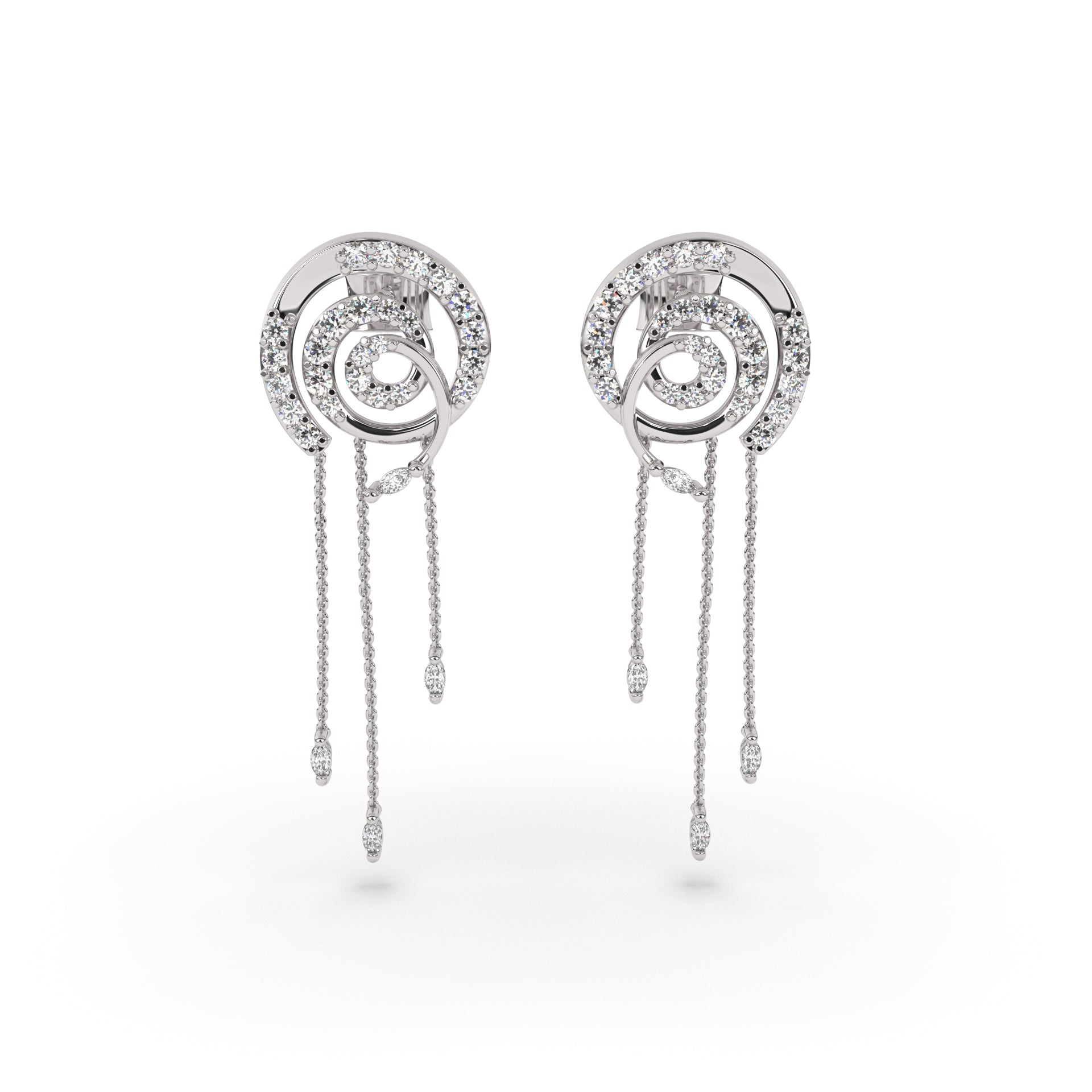Sparkling Swirl Earrings