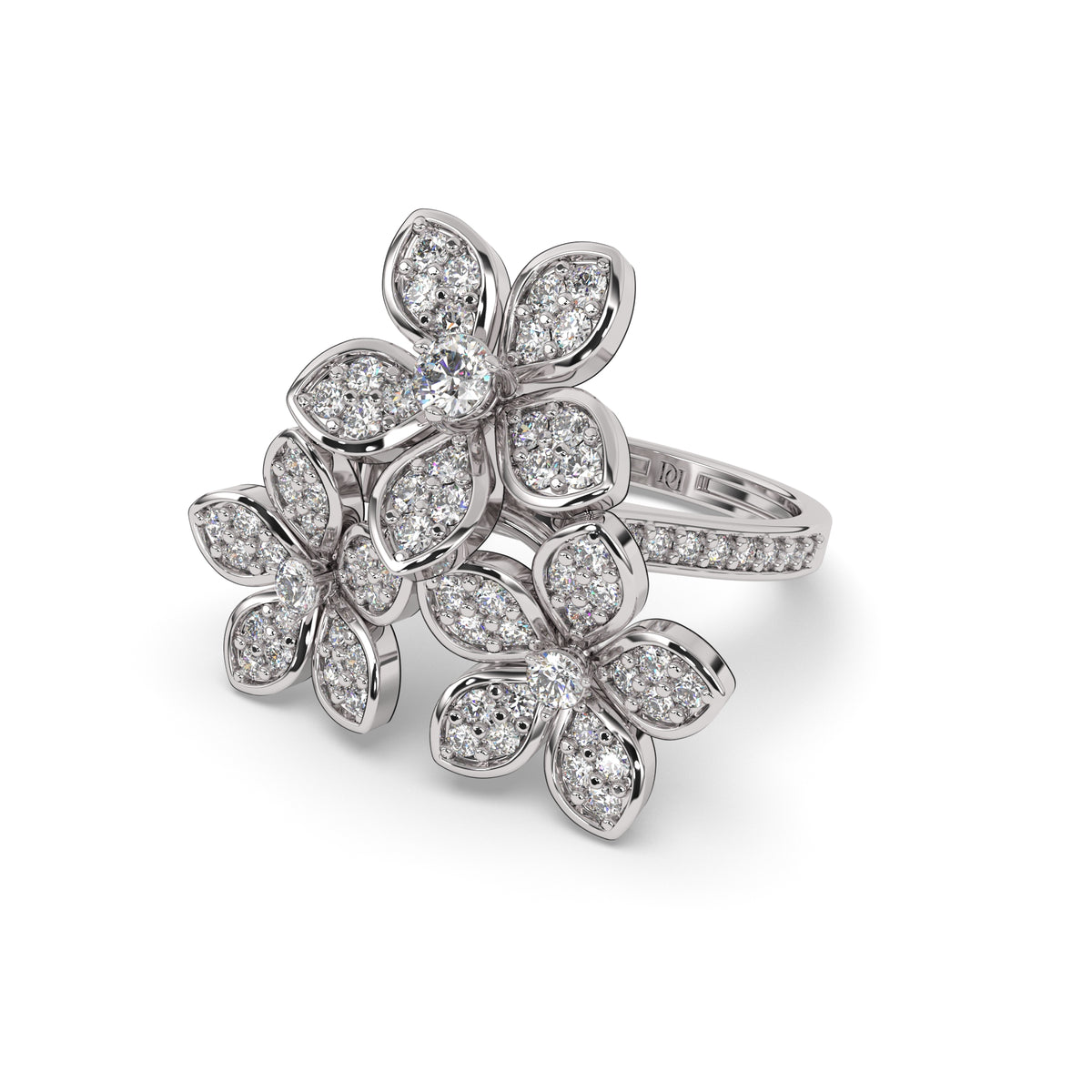 Floral Trinity Royale Ring