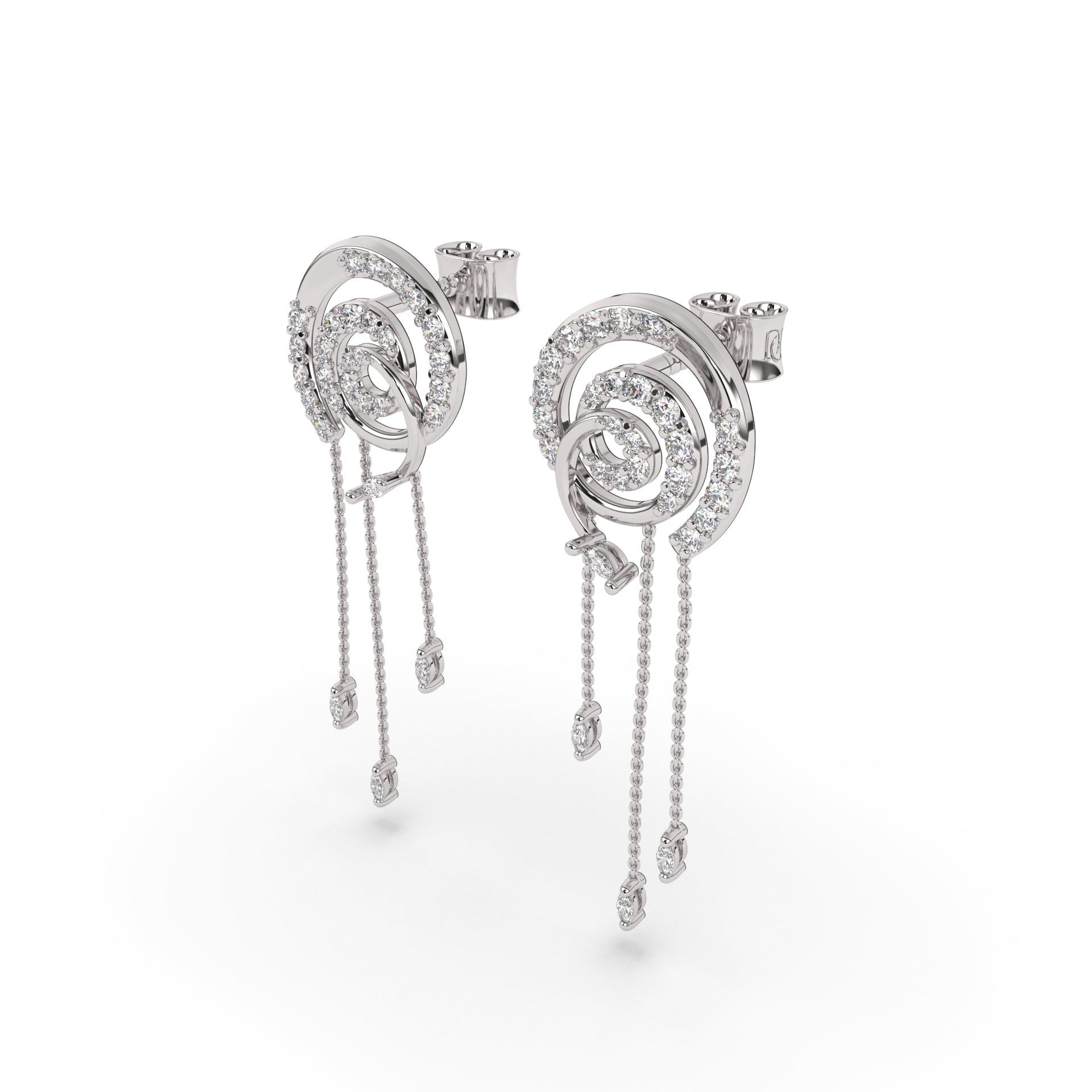 Sparkling Swirl Earrings
