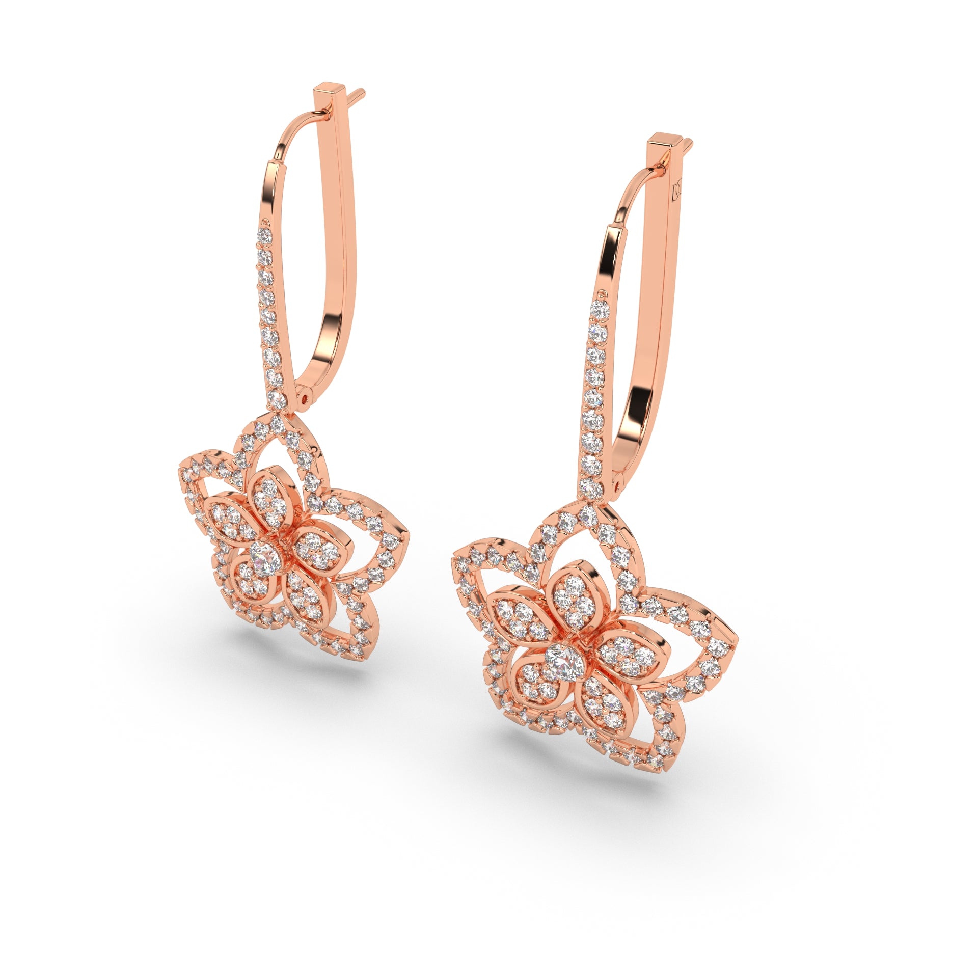 Blooming Pink Panache Earrings