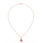 Crimson Radiance Square Pendant