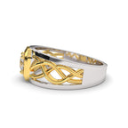 Vortex Diamond Solitaire Ring