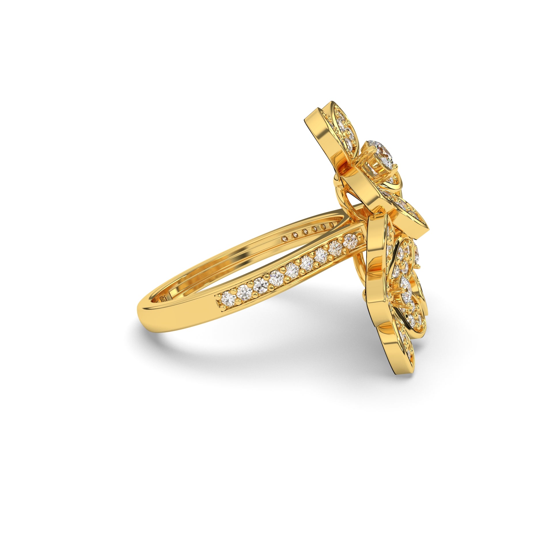 Floral Trinity Royale Ring