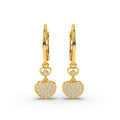 Sparkling Hearts Cascade Earrings