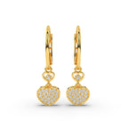 Sparkling Hearts Cascade Earrings