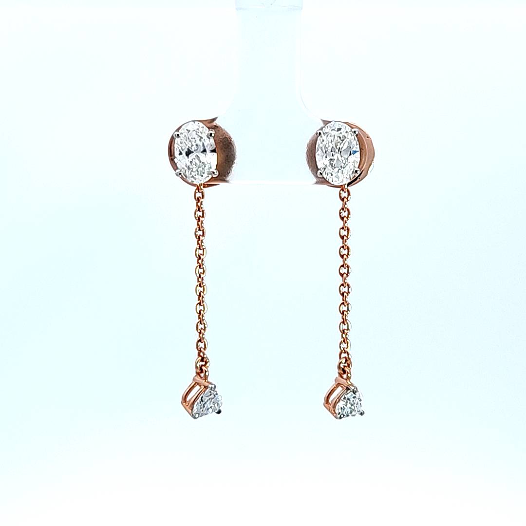 Detachable Oval Solitaire