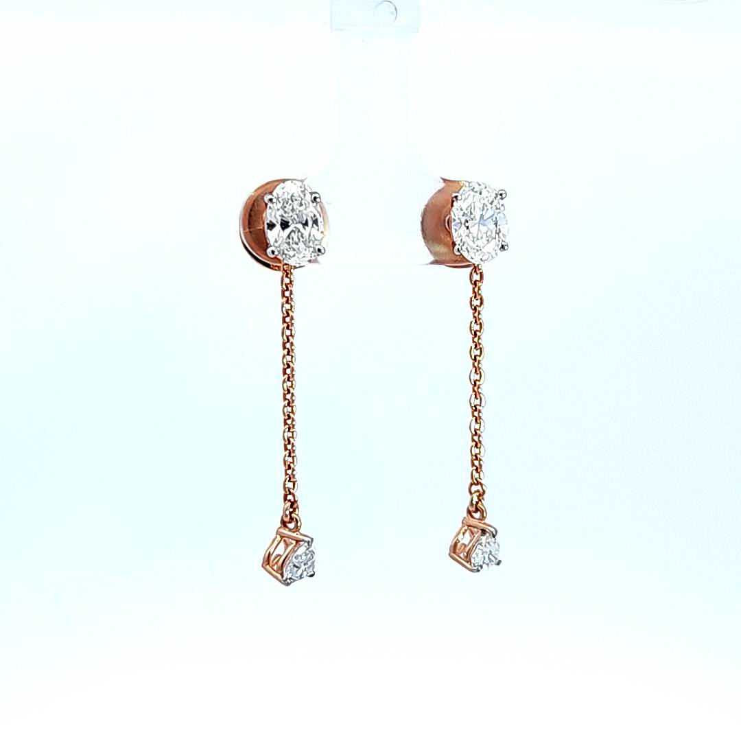 Detachable Oval Solitaire