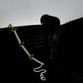 Stereling green sparkle stone