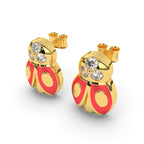 Ladybug Luck Charm Earrings