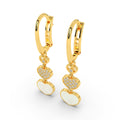 Trinity Hearts Cascade Earrings
