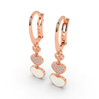 Trinity Hearts Cascade Earrings