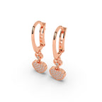 Sparkling Hearts Cascade Earrings
