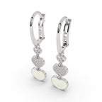 Trinity Hearts Cascade Earrings