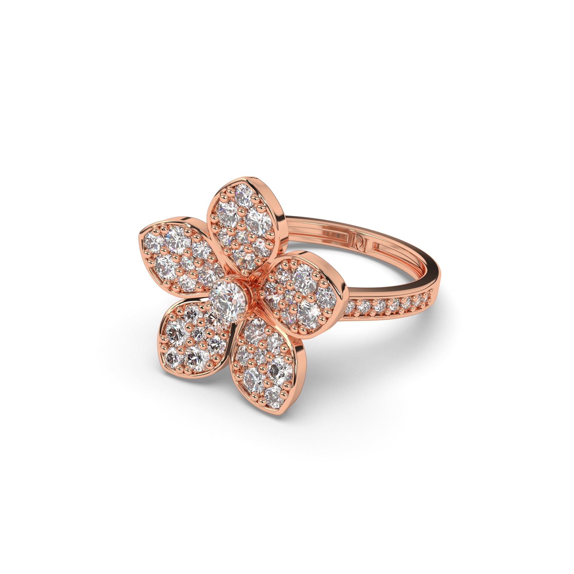 Floral Pink Panache Ring