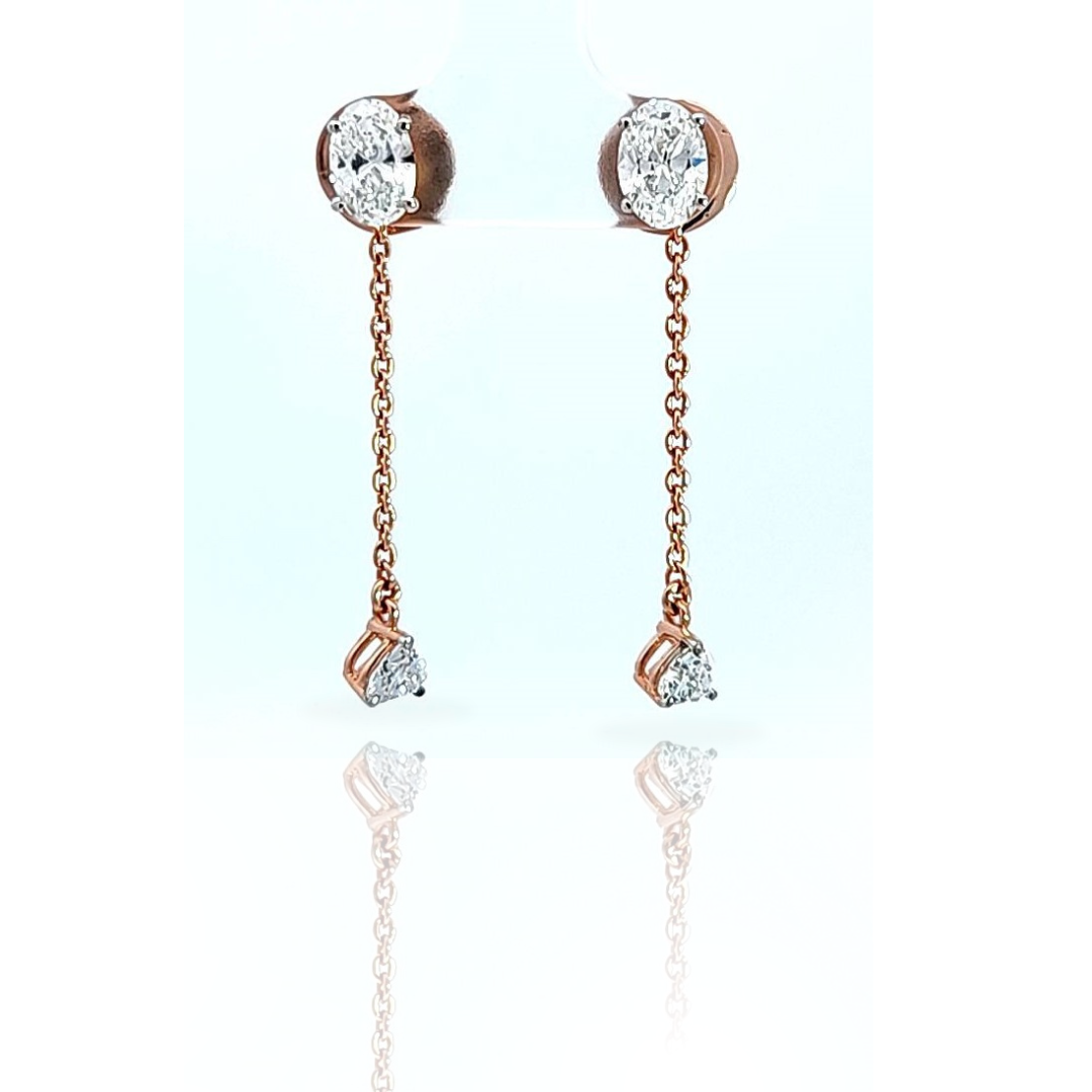 Detachable Oval Solitaire