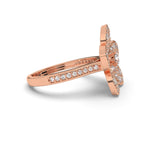 Floral Pink Panache Ring