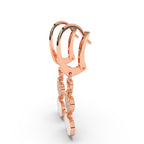 Trinity Hearts Cascade Earrings