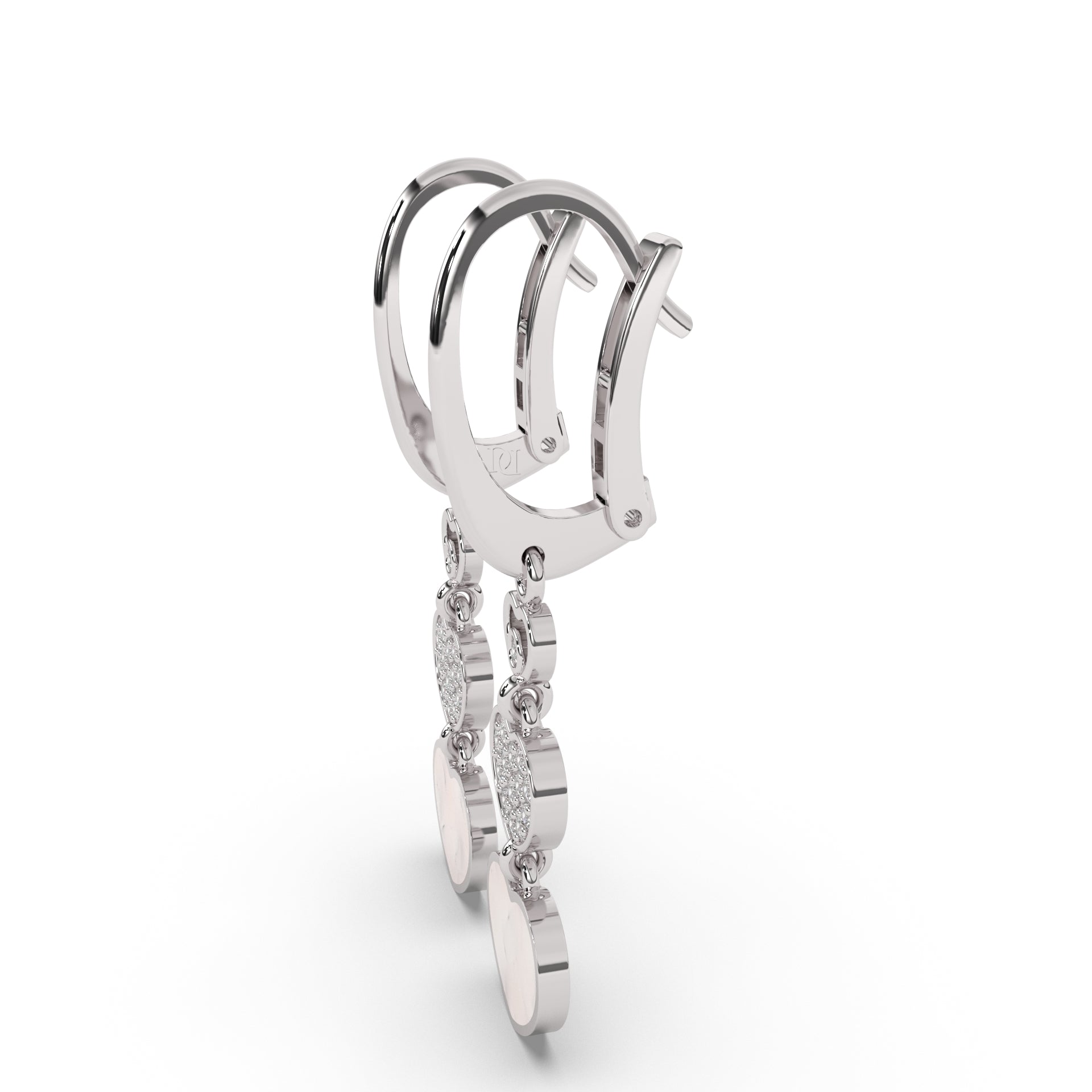 Trinity Hearts Cascade Earrings