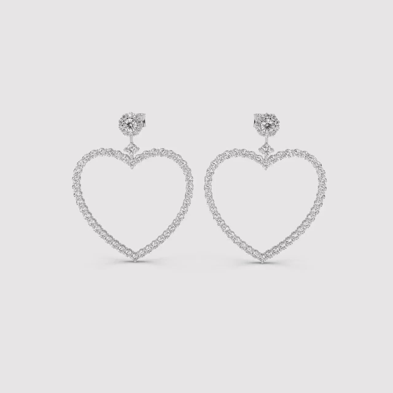 Sparkling Hearts Finesse Earrings