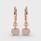 Sparkling Hearts Cascade Earrings