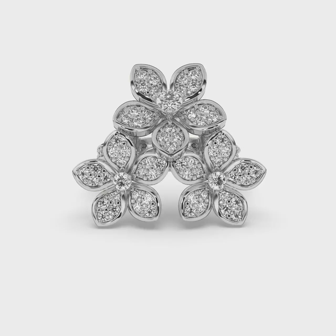 Floral Trinity Royale Ring