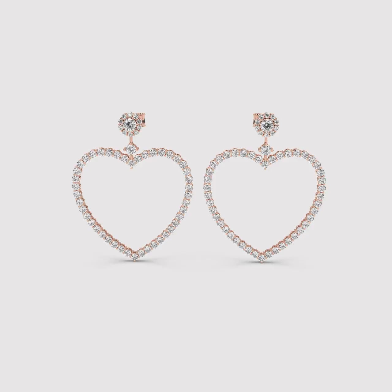 Sparkling Hearts Finesse Earrings