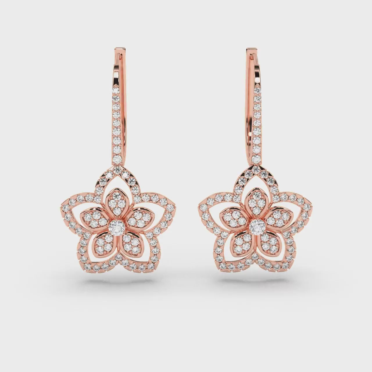 Blooming Pink Panache Earrings