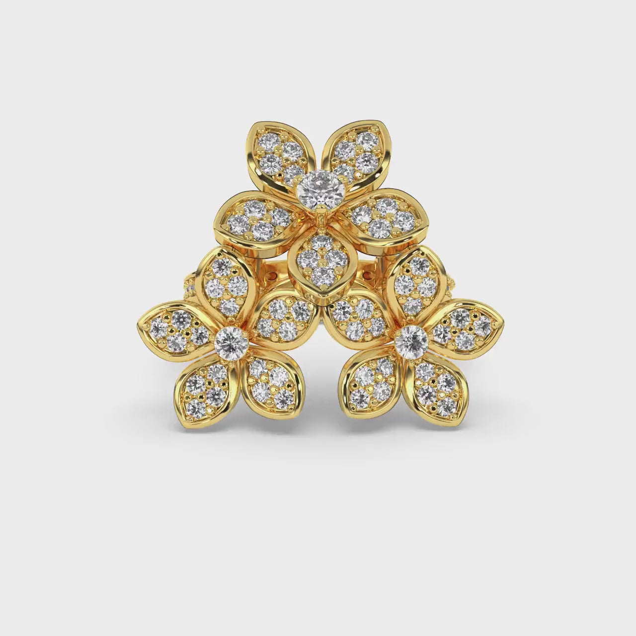 Floral Trinity Royale Ring